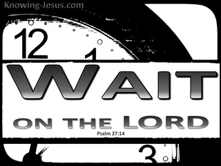 Psalm 27:14 Wait On The Lord (black)